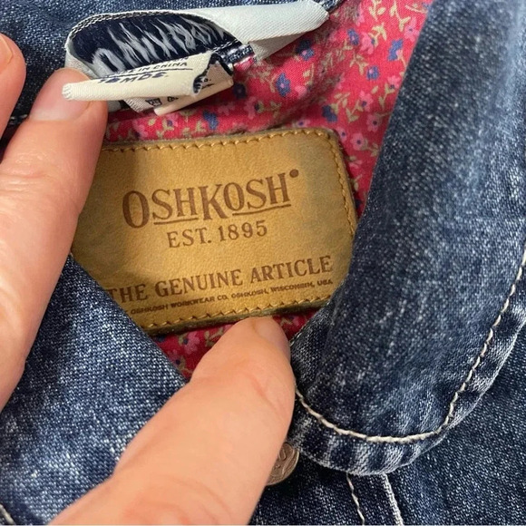 OshKosh Vintage Jean Jacket Size 18 Months - Picture 4 of 7